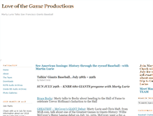 Tablet Screenshot of loveofthegameproductions.com